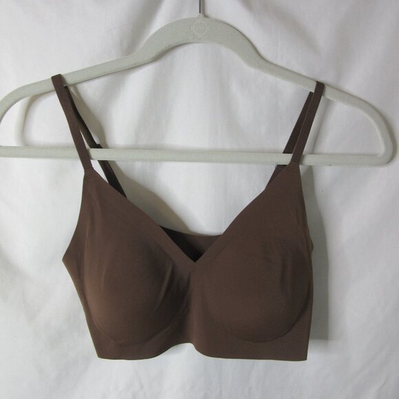 True & Co Bralette Everybody Adjustable Strap Triangle Bra Brown Size Small NWT - Picture 1 of 5